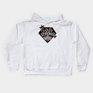 Girls are as strong as diamonds Kids Hoodie